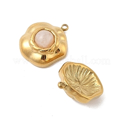 Natural Rose Quartz Pendants&nbsp;STAS-P380-20G-02