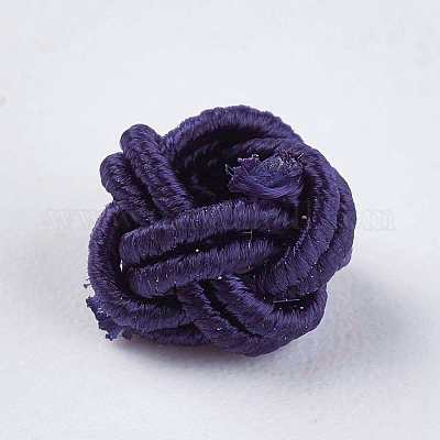 Polyester Weave Beads&nbsp;WOVE-K001-A14-1