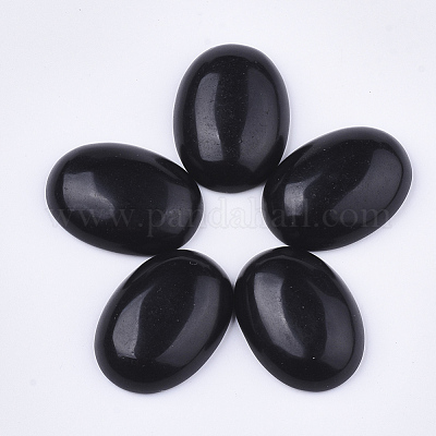 Natural Black Obsidian Cabochons&nbsp;G-S349-25A-02-1