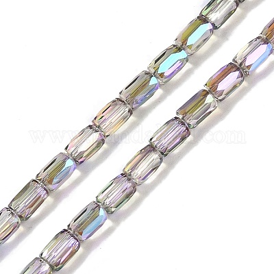 Electroplate Glass Beads Strands&nbsp;GLAA-Q101-02A-HP02-1