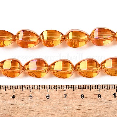 Electroplate Glass Beads Strands&nbsp;EGLA-T028-01G-1