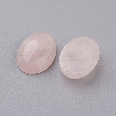 Natural Rose Quartz Flat Back Cabochons&nbsp;G-G741-22x30mm-21-1