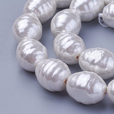 Shell Pearl Beads Strands&nbsp;BSHE-P030-03D-1