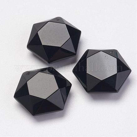 Natural Obsidian Pendants G-P264-06-1