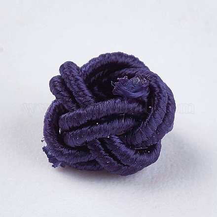 Polyester Weave Beads&nbsp;WOVE-K001-A14-1