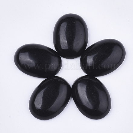 Natural Black Obsidian Cabochons&nbsp;G-S349-25A-02-1
