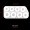 DIY Silicone Ring Molds, Resin Casting Molds, For UV Resin, Epoxy Resin Jewelry Making, White, 74x150mm