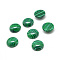Synthetic Malachite Gemstone Cabochons, Half Round, 18x6.5mm