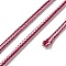 14M Two Tone Polyester Braided Cord, Round, Pink, 2.5mm, about 15.31 Yards(14m)/Roll