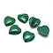 Synthetic Malachite Gemstone Cabochons, Heart, 15x18x6mm