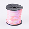 Plastic Paillette/Sequins Chain Rolls, AB Color, Pink, 6mm