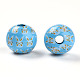 Easter Theme Printed Wood Beads&nbsp;WOOD-T032-22F-2