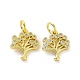Brass Micro Pave Cubic Zirconia Charms&nbsp;KK-E068-VF063-2
