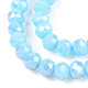 Electroplate Glass Beads Strands&nbsp;EGLA-A034-P2mm-B14-3