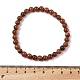 Synthetic Goldstone Bead Stretch Bracelets&nbsp;BJEW-K212-A-002-3
