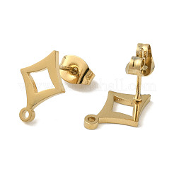 Ion Plating(IP) 304 Stainless Steel Stud Earring Findings&nbsp;STAS-I206-72G