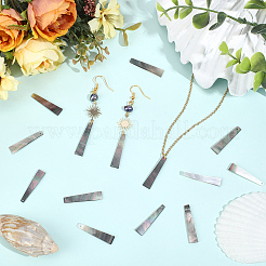 30Pcs Natural Black Lip Shell Pendants&nbsp;FIND-PA0001-96