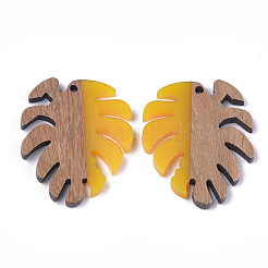 Resin & Walnut Wood Pendants&nbsp;RESI-S358-57C
