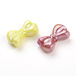 Mixed Opaque Acrylic Bowknot Beads&nbsp;X-SACR-R697-M53