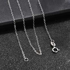 Anti-Tarnish Rhodium Plated Sterling Silver Necklaces&nbsp;X-STER-M034-32A