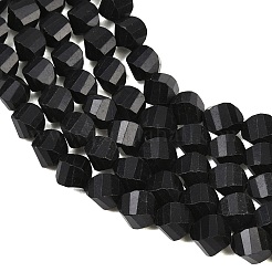 Natural Shungite Beads Strands&nbsp;G-P611-C35-01