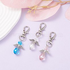 Faceted Teardrop Glass Pendants&nbsp;HJEW-AL0034