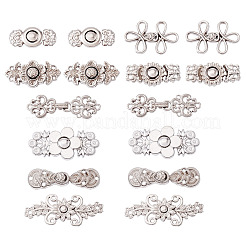 16 Pairs 8 Style Alloy Adjustable Jean Button Pins&nbsp;DIY-TA0013-01P