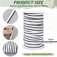 Polyester Satin Piping Ribbon&nbsp;OCOR-WH0091-32A