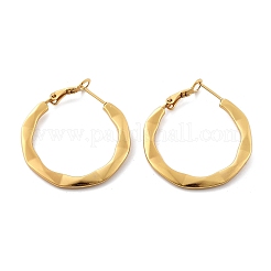 201 Stainless Steel Hoop Earrings&nbsp;EJEW-P304-09G