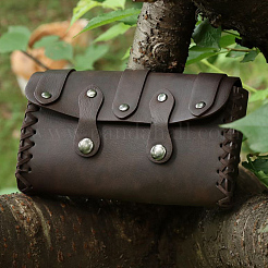 Leather Waist Bag and Belt Set&nbsp;AJEW-CL0003-58A