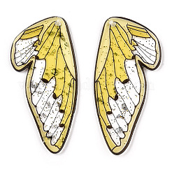 Epoxy Resin Big Wing Pendants&nbsp;EJEW-TAC0021-01C
