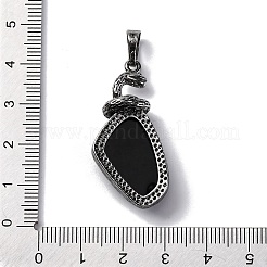 Natural Obsidian Pendants&nbsp;G-K338-42AS-01