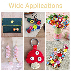 160Pcs 20 Colors 4-Hole Resin Buttons&nbsp;BUTT-TA0001-29C