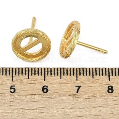 Brass Stud Earring Findings&nbsp;KK-F891-08G