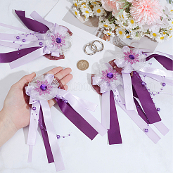 Alloy & Ribbon Ornament Accessories Shoe Charms&nbsp;DIY-CY0002-96B