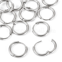 6 Pairs Tarnish Resistant 202 Stainless Steel Huggie Hoop Earrings&nbsp;EJEW-TA0001-57B