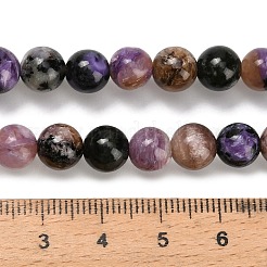 Natural Charoite Beads Strands&nbsp;G-G300-A01-8mm