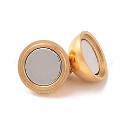 304 Stainless Steel Magnetic Clasps with Loops&nbsp;STAS-E049-12A