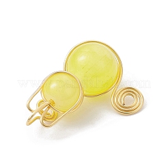 Imitation Jade Glass Beads Pendants&nbsp;PALLOY-JF02480-01