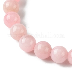 8mm Round Dyed Natural Malaysia Jade Beaded Stretch Bracelets&nbsp;BJEW-JB10576