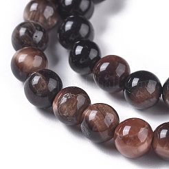 Natural Tiger Eye Beads Strands&nbsp;G-K301-6mm-01
