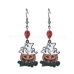Halloween Series Alloy Enamel Dangle Earrings&nbsp;EJEW-JE06522