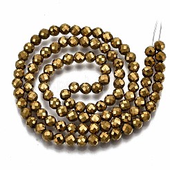 Electroplate Non-magnetic Synthetic Hematite Beads Strands&nbsp;G-T114-60B-G