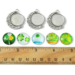 DIY Clover Rotatable Pendant Making Kits&nbsp;DIY-FS0005-44