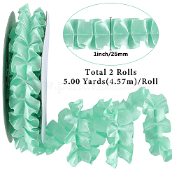 Pleated Solid Color Double-Sided Polyester Lace Trim&nbsp;DIY-WH20002-138C