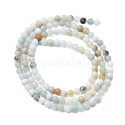 Natural Flower Amazonite Beads Strands&nbsp;G-Z116-A18-3mm