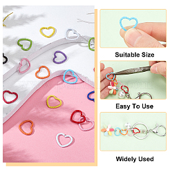 240Pcs 12 Color Baking Paint Iron Linking Rings&nbsp;IFIN-PH0005-17