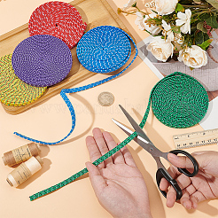 5Pc 5 Colors Dots Pattern Rubber with Polyester Elastic Cord&nbsp;OCOR-BC0009-79