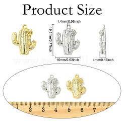 6Pcs 2 Colors Brass with Cubic Zirconia Pendants&nbsp;KK-CJ0003-52