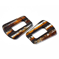 Transparent Resin & Walnut Wood Pendants&nbsp;RESI-N025-013A-A01